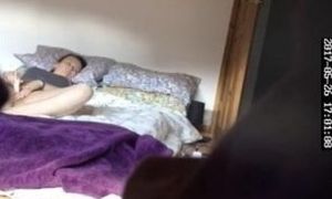Wife caught masturbating, kinky edging orgasm
